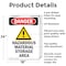 Signmission GHS Hazardous Material Danger Sign, Aluminum, 18in W x 24in L, 2PK OS-2PACK-DS-A-1824-V-2024 - alternate 3